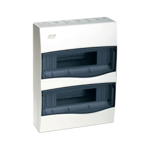 IDE CONSUMER UNIT 24MOD SURFACE IP40 TRANSPERANT DOOR