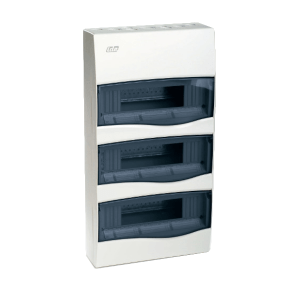 IDE CONSUMER UNIT 36MOD SURFACE IP40 TRANSPERANT DOOR