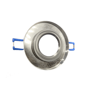 CRYSTAL S/CHROME ROUND RECESSED