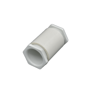 DOUBLE FEMALE ADAPTER BUSH 20MM PVC WHITE