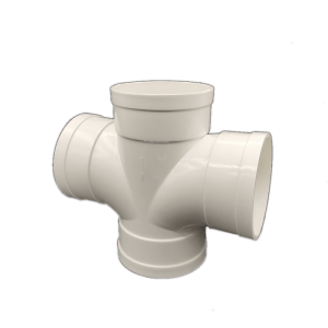 Y 110MM PVC WHITE CORNER DOUBLE