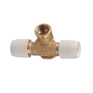 ACORN WALL PLATE TEE 15MM