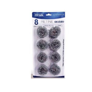 STEEL WOOL BRUSH 8 PC